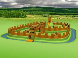 Grodzisko w Starej Łomży grod-lomza