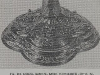 Kościół pw. św. Michała cz. VIII stopa monstrancji 1669 r