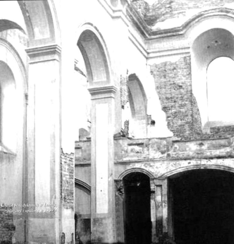 Kronika Panien Benedyktynek w Łomży Ruiny kościola św. Trójcy 2