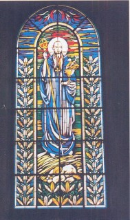 Kronika Panien Benedyktynek w Łomży Witraż św. Benedykta