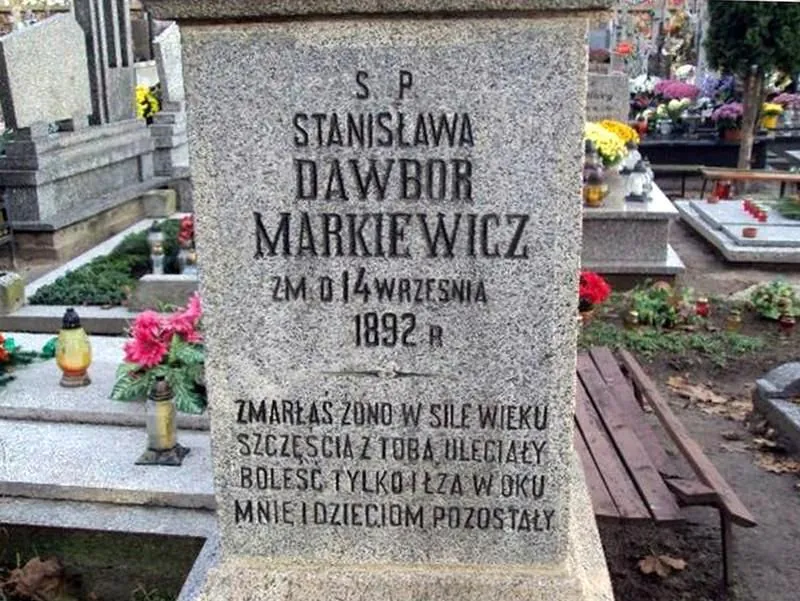 Grób Stanisławy Dowbor - Markiewicz