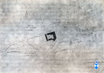 Plan sytuacyjny części miasta Łomży