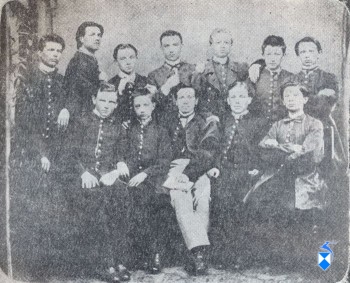 Uczniowie łomżyńskiego gimnzjum męskiego