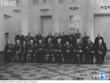 Weterani na spotkaniu z marszałkiem Edwardem Śmigłym-Rydzem