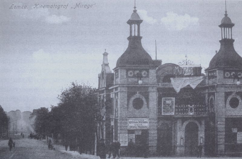 Kino Mirage z 1911 r. przy Nowym Rynku (Plac Kościuszki) zburzone w 1945