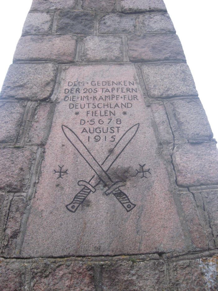 Cmentarze wojenne 1915. Sierzputy Młode, Chojny Młode Tablica na pomniku