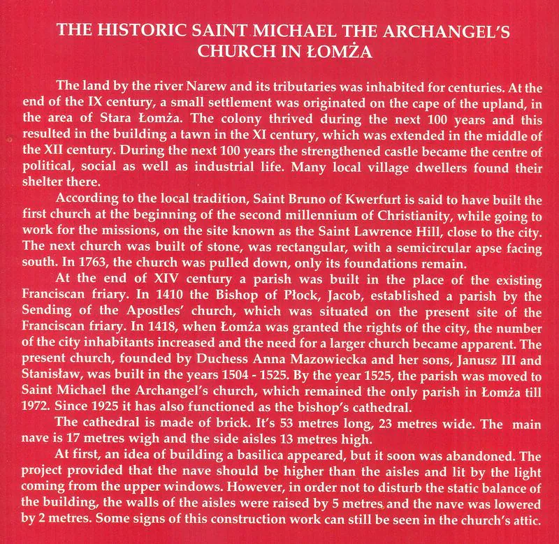 Historia kościoła św. Michała Archanioła w języku angielskim
