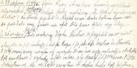 Fragment oryginalnego zapisu w pamiętniku