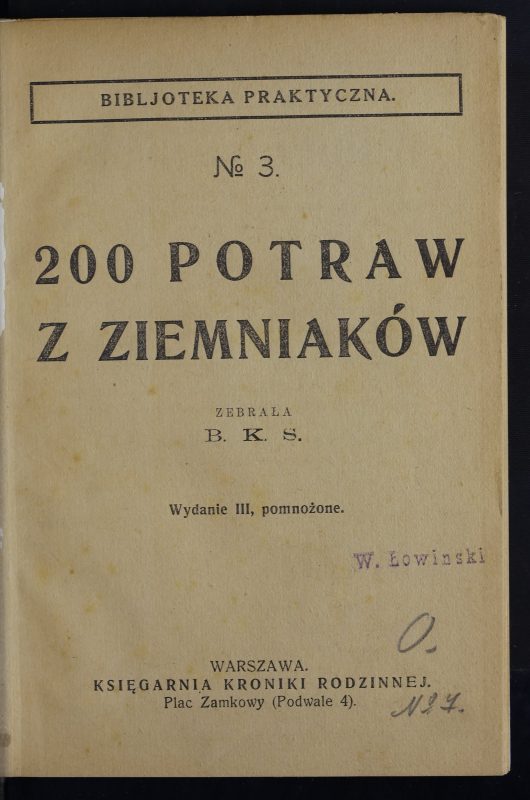 200 potraw z ziemniaków. Część I
