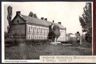 Łomżyński Ekonomik - z historii szkoły (Album o Łomży z lat 1965-66)